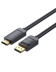 Cable Conversor Vention HAGBG/ DisplayPort Macho - HDMI 4K Macho/ 1.5m/ Negro