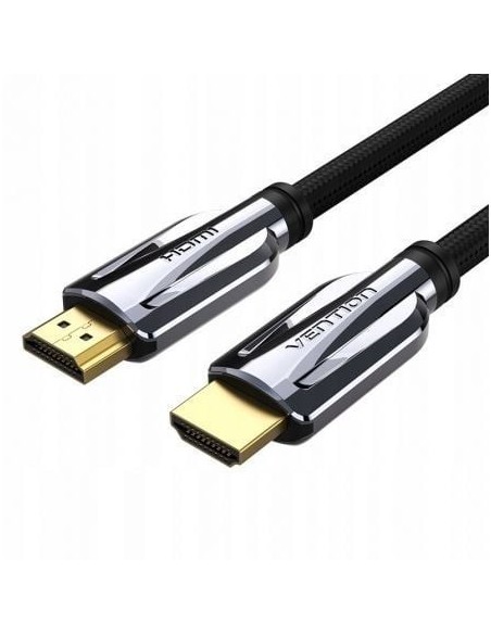 Cable HDMI 2.1 8K Vention AALBI/ HDMI Macho - HDMI Macho/ 3m/ Gris y Negro