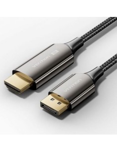 Cable Conversor Vention HFPBAC/ DisplayPort Macho - HDMI Macho/ 1.8m/ Negro