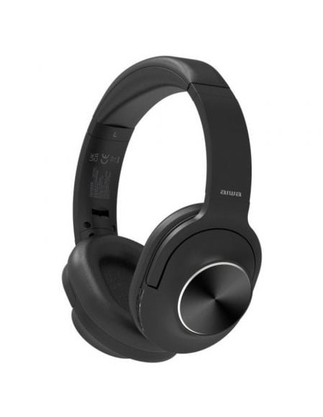 Auriculares Inalámbricos Aiwa HST-220BT/BK/ con Micrófono/ Bluetooth/ Negros