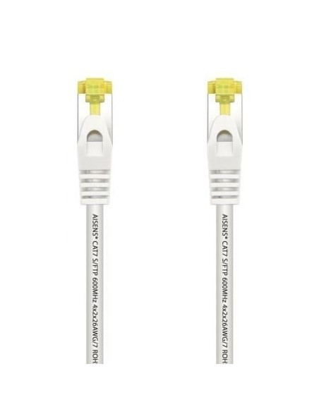 Cable de Red RJ45 SFTP Aisens A146-0489 Cat.7/ 50cm/ Blanco