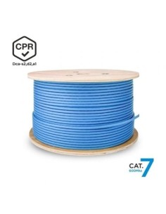 Bobina de Cable RJ45 SFTP AWG23 LSZH CPR Dca Aisens A146-0665 Cat.7/ 305m/ Azul