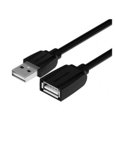 Cable Alargador USB 2.0 Vention VAS-A44-B300/ USB Macho - USB Hembra/ 480Mbps/ 3m/ Negro