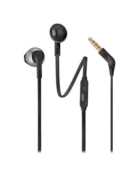 Auriculares Intrauditivos JBL Tune 205/ con Micrófono/ Jack 3.5/ Negros