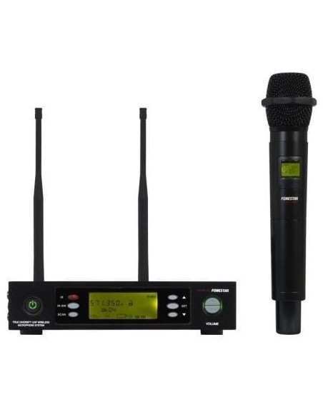 Micrófono Inalámbrico de Mano UHF MSH-887-570/ Incluye Receptor