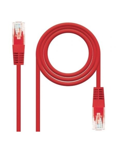 Cable de Red RJ45 UTP Nanocable 10.20.0400-L30 Cat.6/ 30cm/ Rojo