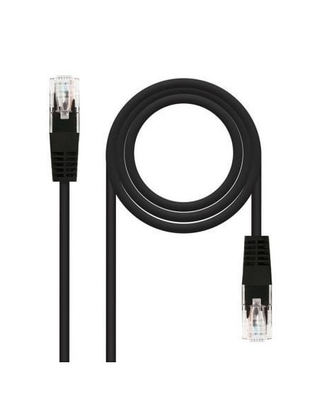 Cable de Red RJ45 UTP Nanocable 10.20.0401-BK/ Cat.6/ 1m/ Negro