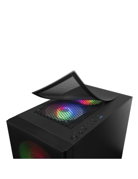 Mars Gaming Caja MCZ PREMIUM M-ATX 2X FRGB Negra