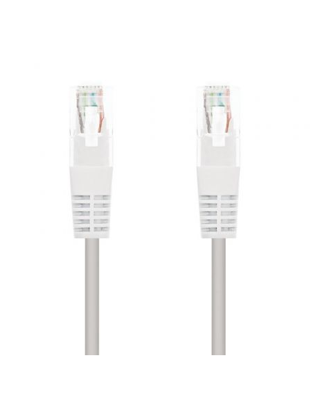 Cable de Red RJ45 UTP Nanocable 10.20.0110-W Cat.5/ 10m/ Blanco