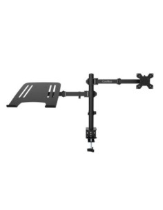 COOLBOX Soporte Monitor+Portátil Monobrazo Acero