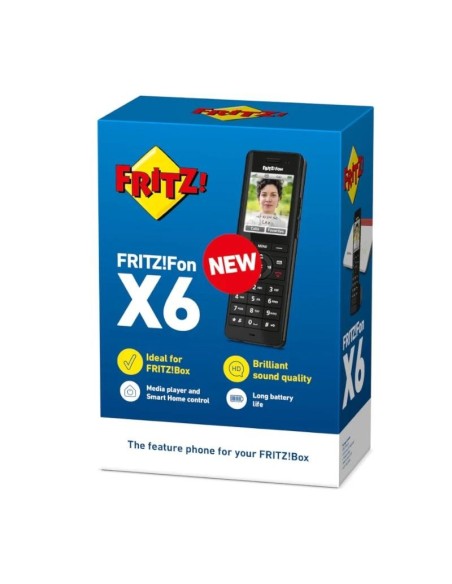 FRITZ! Fon X6 Teléfono inalamb'DECT Negro
