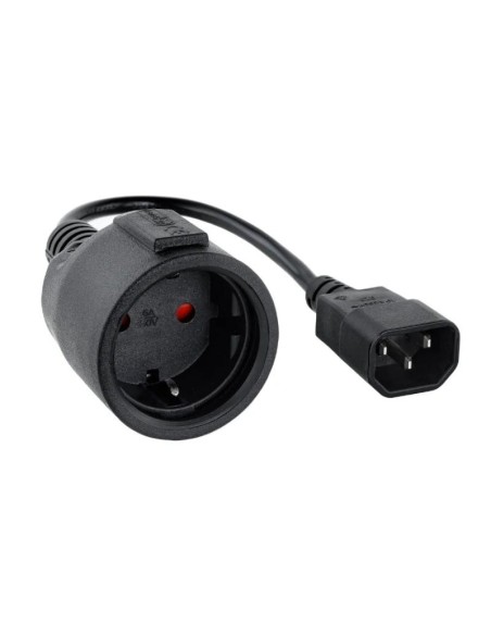 Nanocable Cable Adaptador C14-M a CEE7-H. 50cm