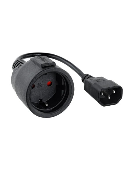 Nanocable Cable Adaptador C14-M a CEE7-H. 50cm