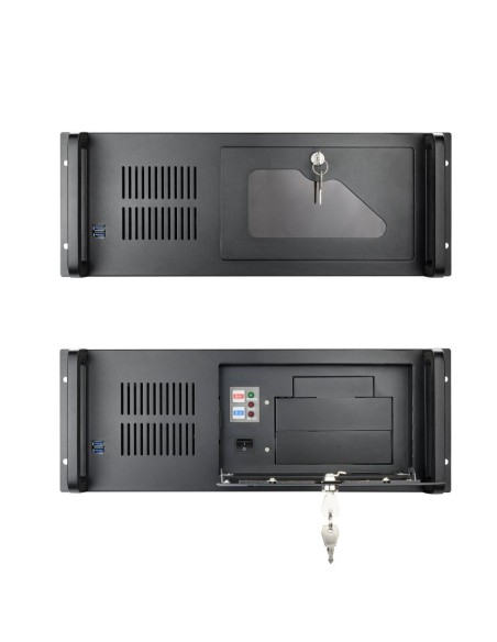 Tooq Caja RACK-406N-USB3 4U 19" ATX Sin F.A Negro