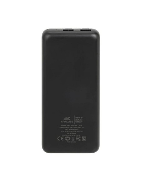 RIVACASE VA1075 QC/PD 45W 20000 mAh black