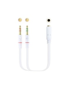 Nanocable Cable Audio Jack 35/H 2xJack 35/M 20cm