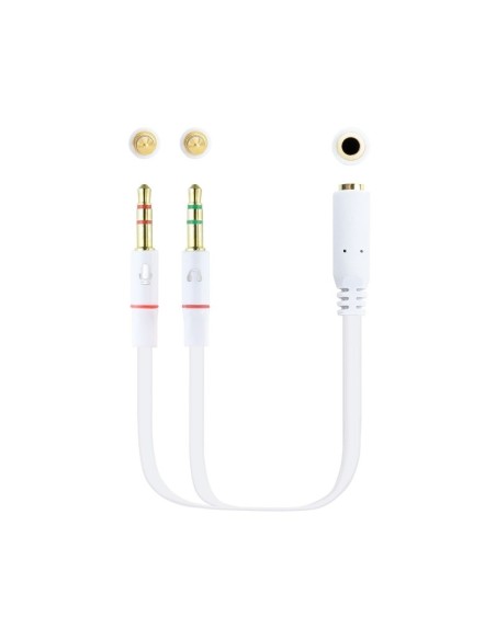 Nanocable Cable Audio Jack 35/H 2xJack 35/M 20cm