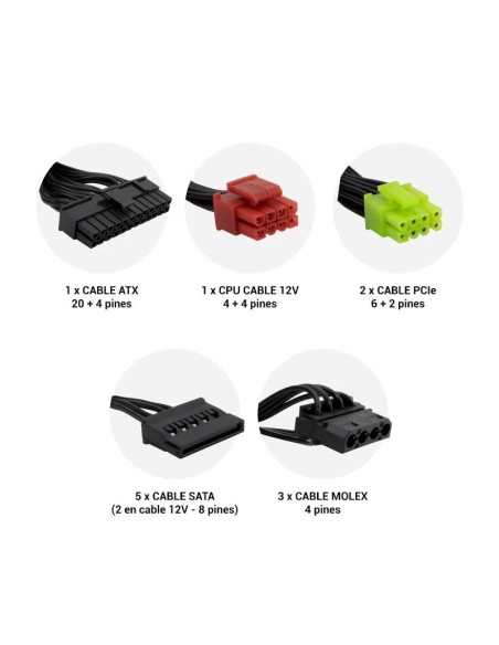 Coolbox Gaming Fuente Alimentacion 600 W 80+Bronze