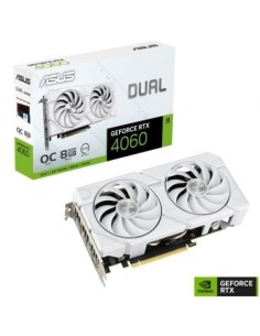 Tarjeta Gráfica Asus Dual GeForce RTX 4060 EVO OC White Edition/ 8GB GDDR6