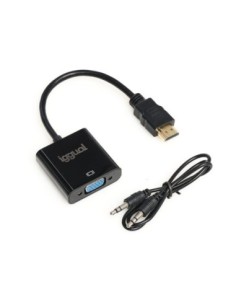 iggual Adaptador HDMI a VGA + audio (35 mm)