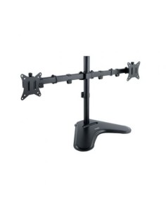 Soporte de Sobremesa para 2 Monitores TooQ DB1702TN-B/ Giratorio/ Inclinable/ hasta 9kg
