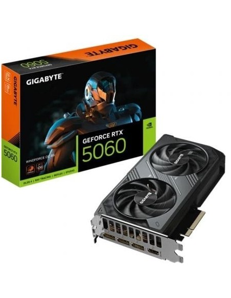 Tarjeta Gráfica Gigabyte GeForce RTX 5060 WindForce OC/ 8GB GDDR7