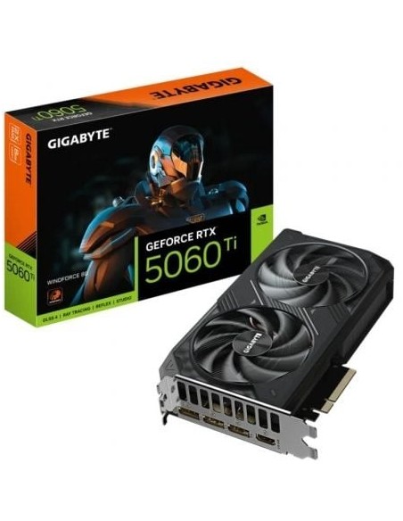 Tarjeta Gráfica Gigabyte GeForce RTX 5060 Ti WindForce/ 8GB GDDR7