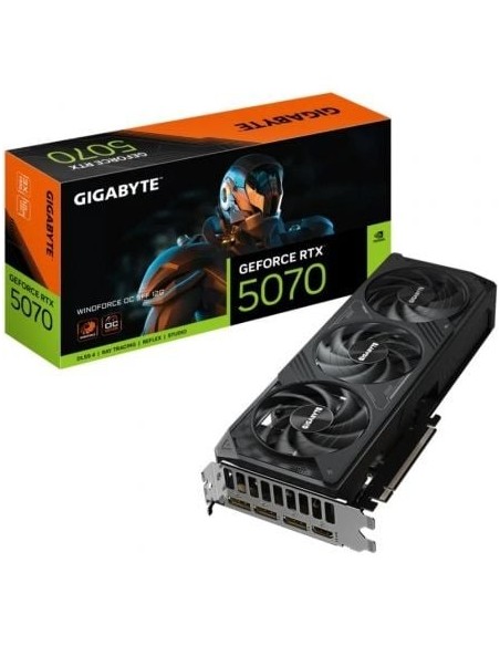 Tarjeta Gráfica Gigabyte GeForce RTX 5070 WindForce OC SFF/ 12GB GDDR7