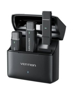 Micrófono Inalámbrico con Clip Vention NCAB0/ USB Tipo-C/ Incluye Receptor/ 2 unidades