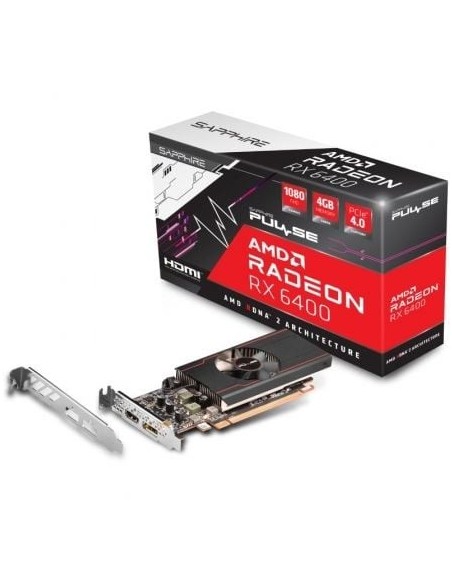 Tarjeta Gráfica Sapphire PULSE Radeon RX 6400 Gaming/ 4GB GDDR6
