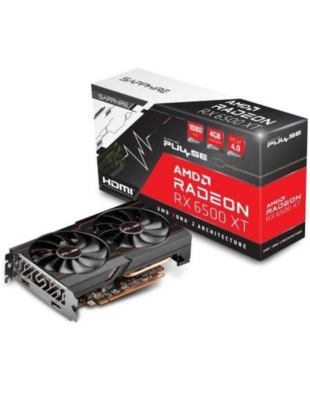 Tarjeta Gráfica Sapphire PULSE Radeon RX 6500 XT Gaming OC/ 4GB GDDR6