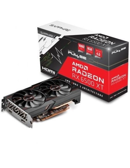 Tarjeta Gráfica Sapphire PULSE Radeon RX 6500 XT Gaming OC/ 8GB GDDR6