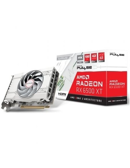 Tarjeta Gráfica Sapphire PULSE Radeon RX 6500 XT ITX Pure Gaming/ 4GB GDDR6