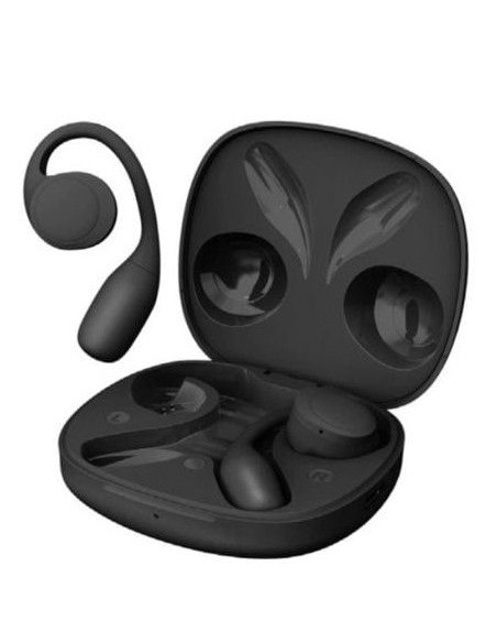 Auriculares Deportivos Bluetooth SPC Ether 2 Sense con estuche de carga/ Autonomía 8h/ Negros