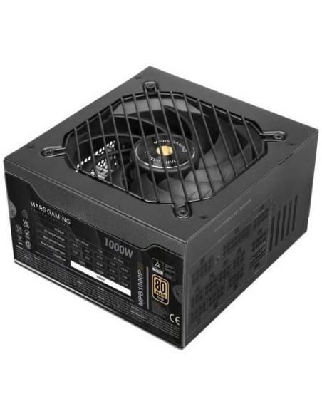 Fuente de Alimentación Mars Gaming MPB1000PSI/ 1000W/ Ventilador 14cm/ 80 Plus Gold