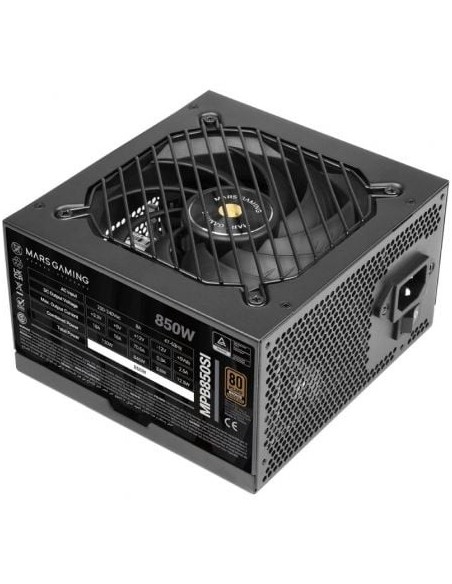 Fuente de Alimentación Mars Gaming MPB850SI/ 850W/ Ventilador 12cm/ 80 Plus Bronze