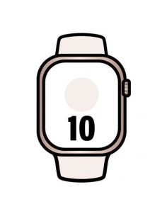 Apple Watch Series 10/ GPS/ Cellular/ 46mm/Caja de Aluminio Oro Rosa / Correa Deportiva Rosa Rubor S/M