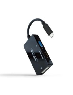 Nanocable Conversor USB-C a HDMI/DVI/VGA 20 cm