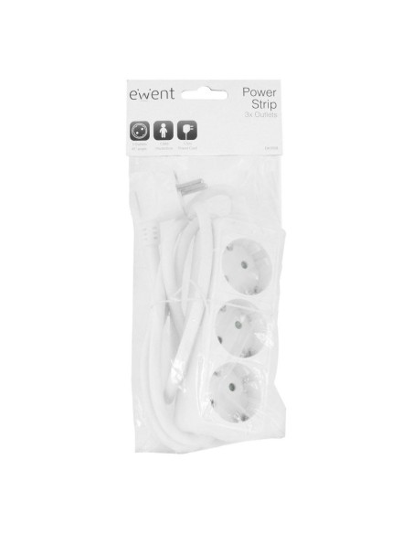 Ewent Ew3958 Regleta 3 tomas Blanco