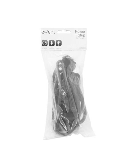 Ewent Ew3959 Regleta 3 tomas Negro
