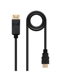 Nanocable Cable Conversor DP a HDMI Negro 10m