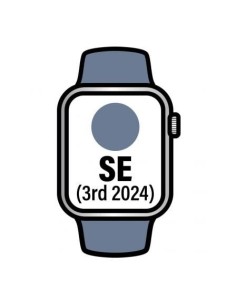 Apple Watch SE 3rd V2/ GPS/ 40mm/ Caja de Aluminio/ Correa Deportiva Azul Denim S/M
