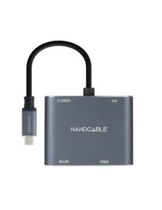 Nanocable Converosr USB-C a HDMI/VGA/USB30/PD