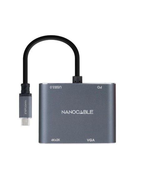 Nanocable Converosr USB-C a HDMI/VGA/USB30/PD