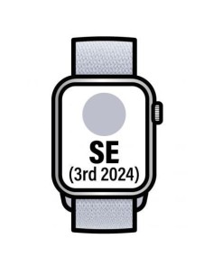 Apple Watch SE 3rd V2/ GPS/ 40mm/ Caja de Aluminio/ Correa Loop Deportiva Azul Nube