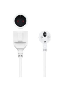 Nanocable Cable Alim' Alargador schuko blanco 5 M 2