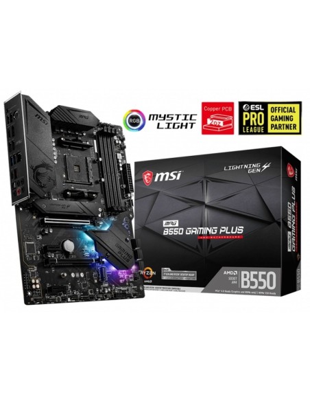 MSI Placa Base MPG B550 GAMING PLUS DDR4 ATX AM4