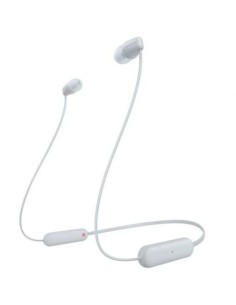 Auriculares Inalámbrico Intrauditivos Sony WI-C100/ con Micrófono/ Bluetooth/ Blancos