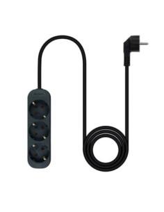 Nanocable Regleta de Enchufes 4 Tomas 1'4 m Negro