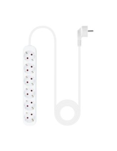 Nanocable Regleta de Enchufes 6 Tomas 1'4 m Blanco